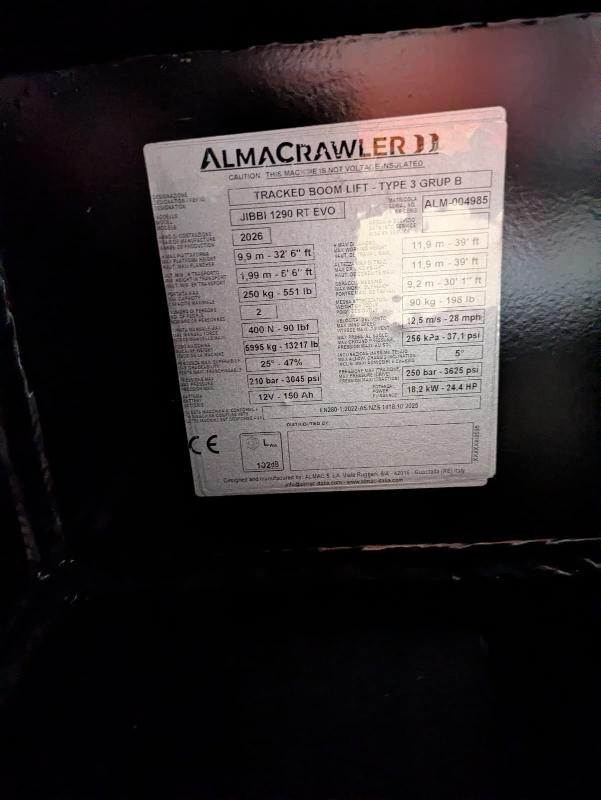 Nacelle telescopique ALMACRAWLER jibbi 1290 rt evo occasion_3