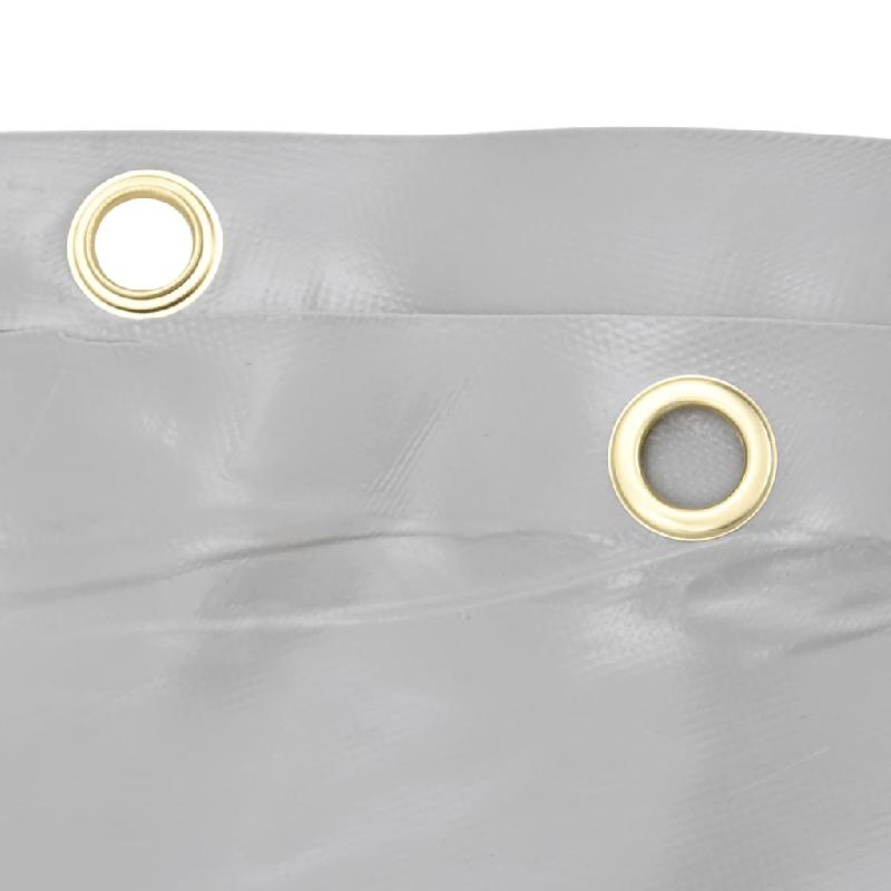 Vidaxl bâche gris ø 2,2 m 650 g/m² 156204_3