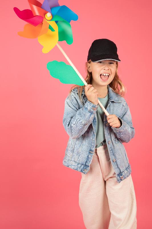 Casquette enfant avec sandwich contrasté - 5 panneaux - Réf: KP148 - 100% coton sergé brossé - Marque K-up_3