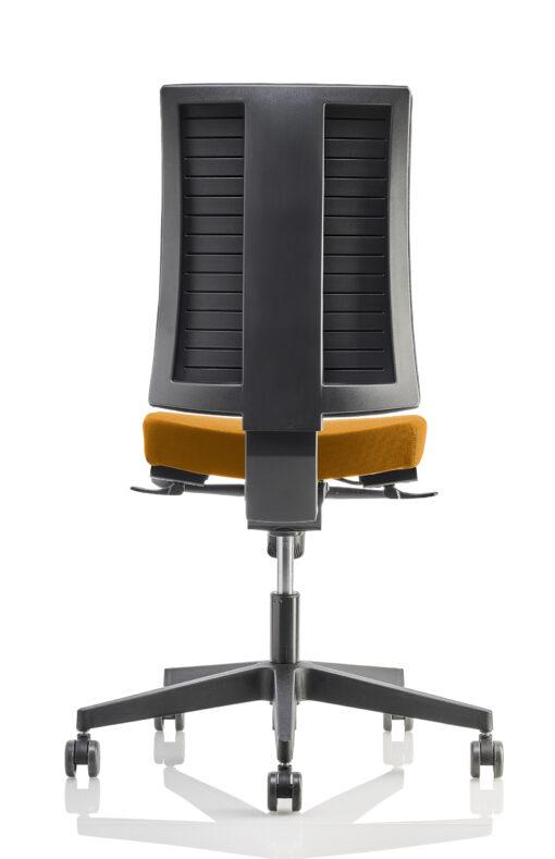 Fauteuil de bureau TISSEO noir neuf avec accoudoirs - pivotant, réglage synchronisé, accoudoirs 2D - structure séparée d'assises de dossier capitonnés_3