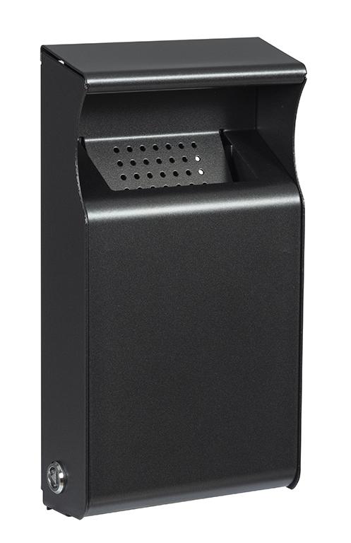 Cendrier mural KOPA - 1 ou 2 L - Fabrication française - Protection intempéries - Matière recyclable_3