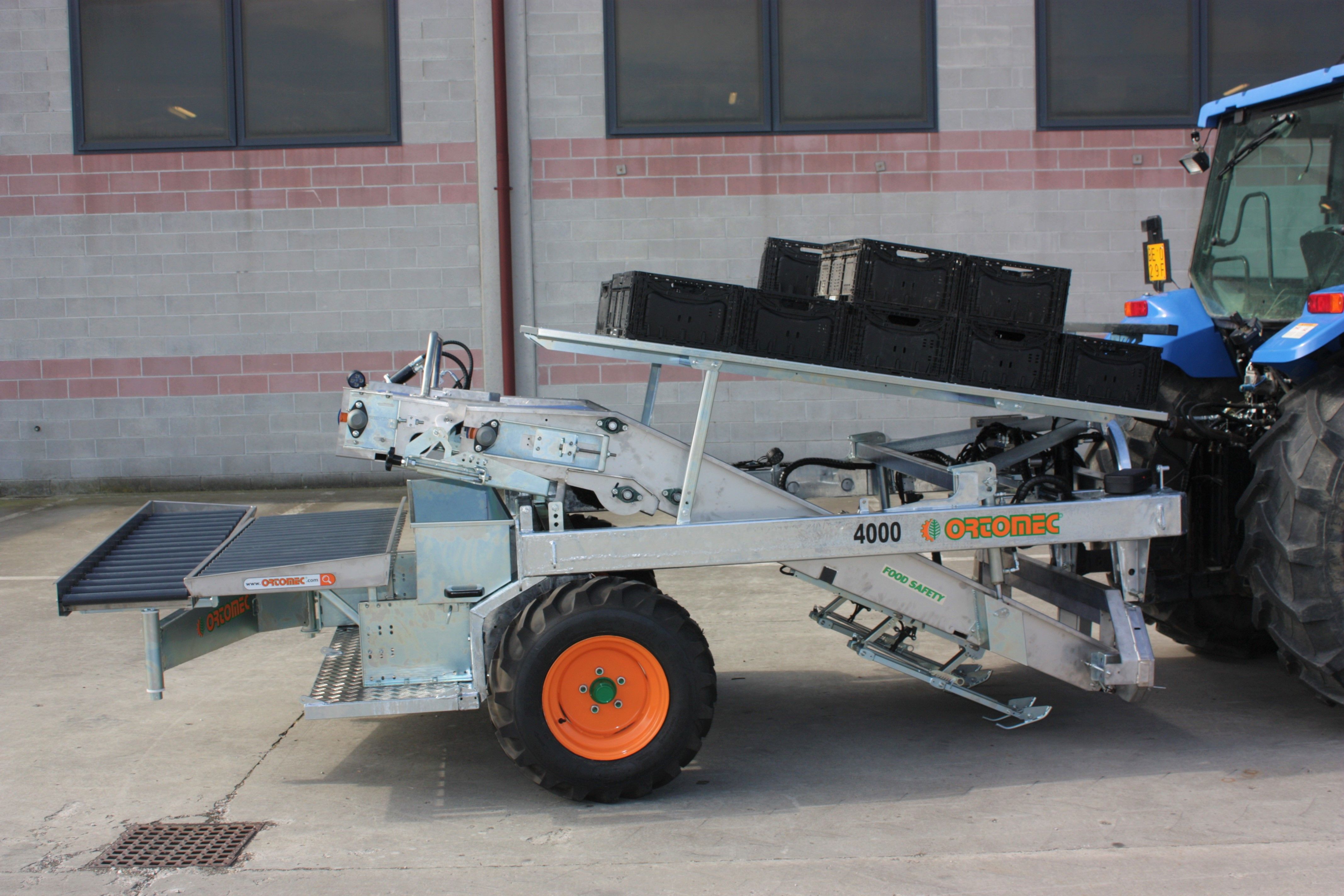 Récolteuse de légumes 4000 Foglia - Ortomec SRL - largeur de tête de récolte 120 à 180 cm - adaptable jeunes pousses et serres_3