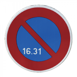Panneau de stationnement B6a3 - Interdiction de stationner du 16 au 31 du mois_3