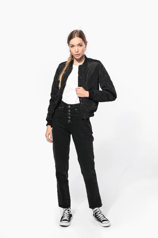 Blouson bomber femme - Réf: K6123 - Kariban - 100% polyester, Doublure matelassée_3