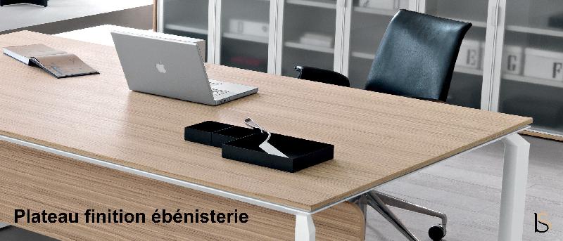 Bureau de direction sur crédence Anyware - MARTEX. - Zebrano clair_3