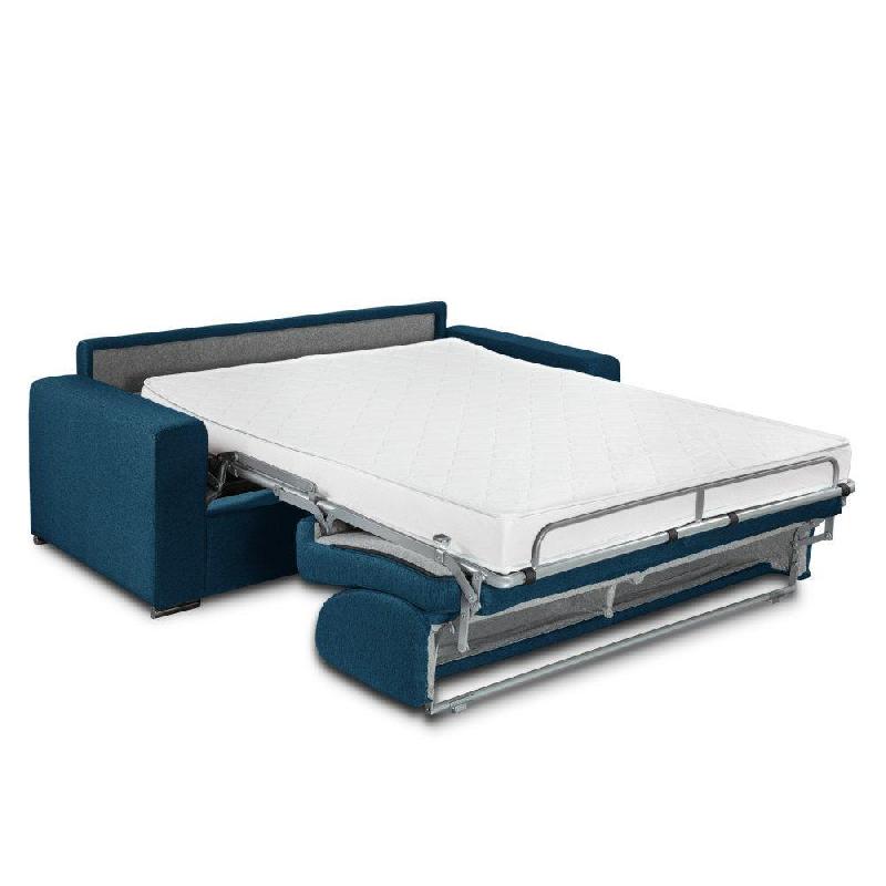 Canapé-lit 4 places Dreamer - Convertible express 160x197 cm - Matelas Excellence Literie 16 cm - Tissu NEO bleu turquoise_3