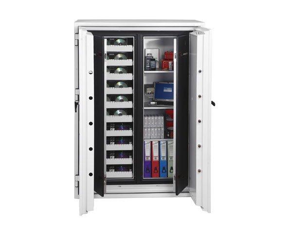 Armoire forte ignifuge 2 H - 2 étagères 5 plateaux multimedia - PHOENIX DATA COMMANDER DS4623 - Empreinte digitale_3