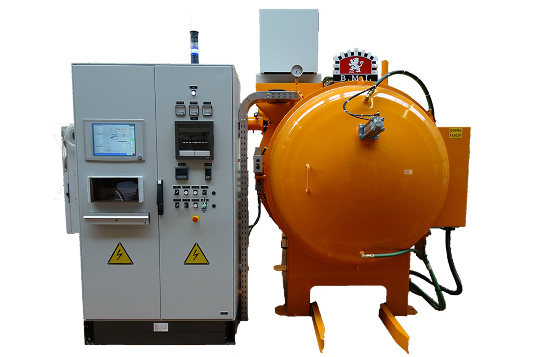 Four horizontal de revenu à purge par le vide - Traitements basse température en convection de gaz neutre - Type B5_R_3