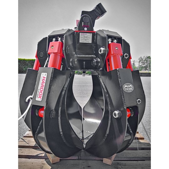 Grappin à ferraille adapté aux pelles de 5 à 12 tonnes