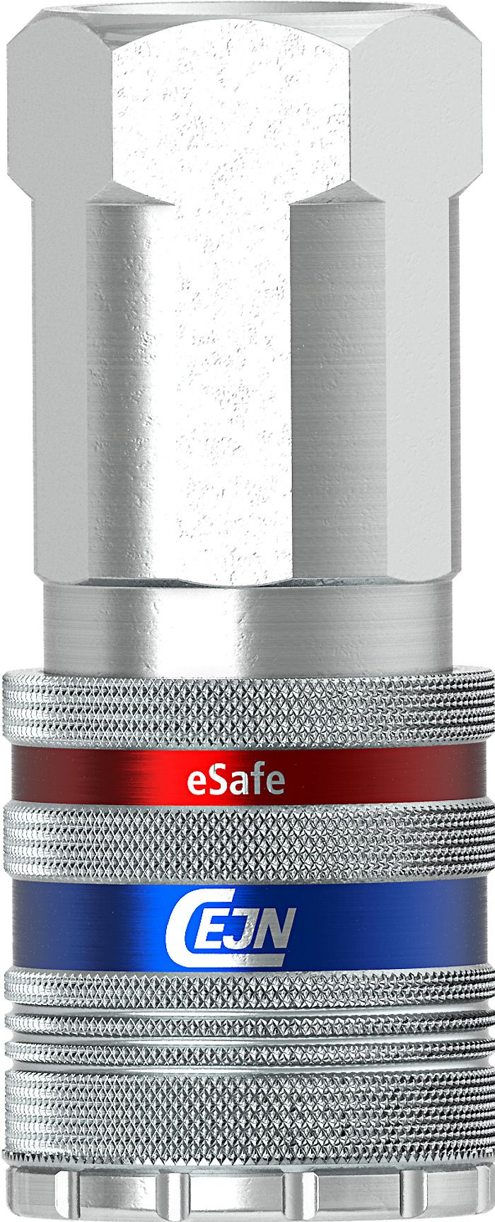 Séries 550 eSafe, DN 11 - Coupleur CEJN en acier zingué et laiton - Débit élevé et compact_3