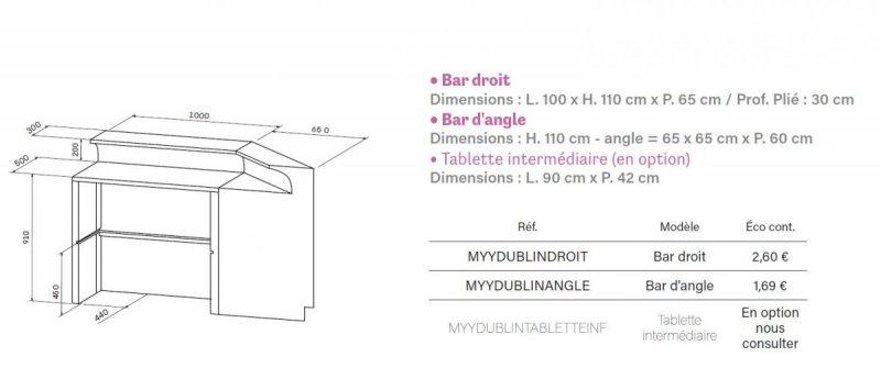 BAR lumineux modèle DUBLIN polyéthylène 100% recyclable_3