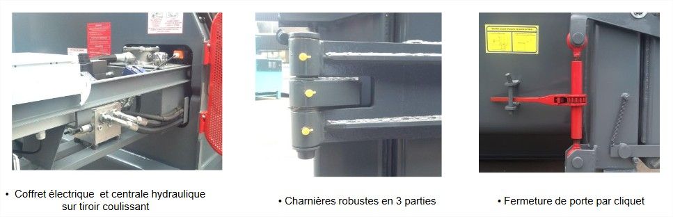 Machine de traitement des déchets avec cycle de compaction de 38 secondes