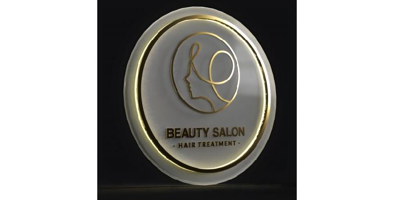 Enseigne décorative centre esthétique - Plexiglas avec lumière LED - Personnalisable_3