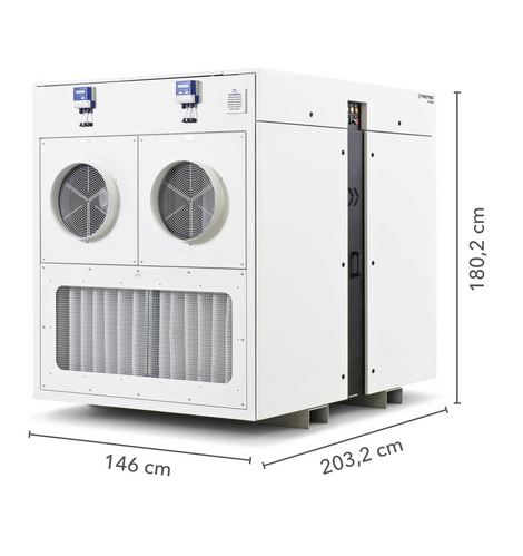 Déshumidificateur à adsorption avec une capacité de près de 1322 kg/jour - ttr 10000_3