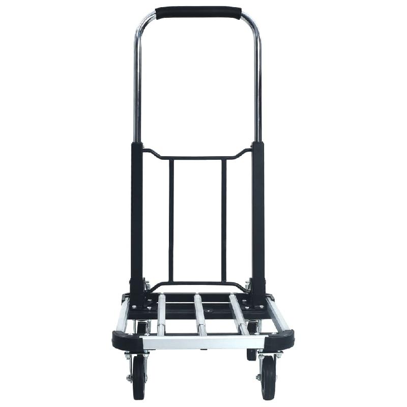 Vidaxl chariot de transport pliable 150 kg aluminium argenté 146448_3