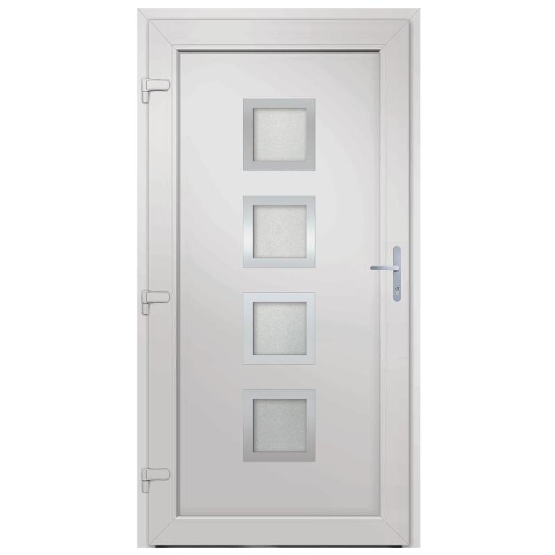 Vidaxl porte d'entrée anthracite 98x190 cm pvc 3187850_3