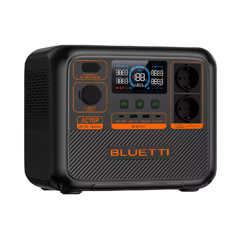 BLUETTI AC70P Station électrique portable | 1000 W / 864 Wh_3