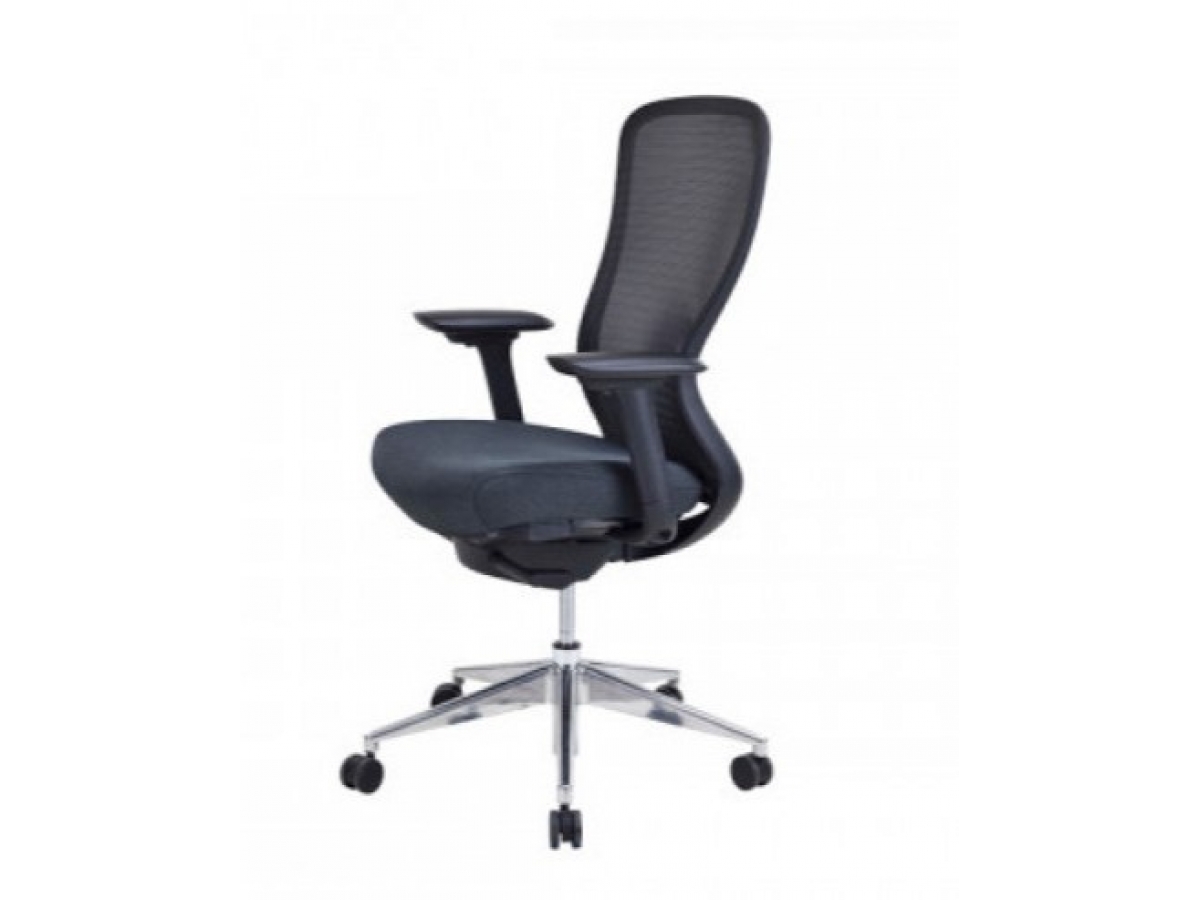 Tabouret haut synchrone polyvalent avec dossier résille - ELLIOT - design ergonomique et réglable_3