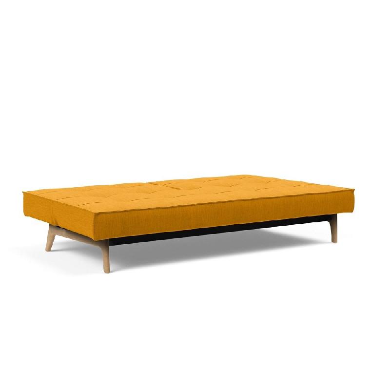 Canapé convertible INNOVATION LIVING SPLITBACK EIK - 115x200 cm - Tissu Elegance Burned Curry - Design scandinave_3