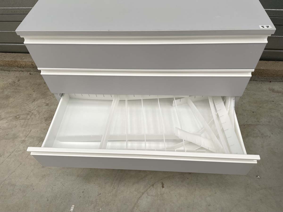 Meuble sous paillasse de laboratoire d'occasion - 4 tiroirs - Réf. P21091209_4