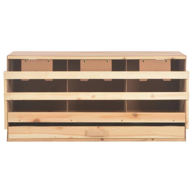 Vidaxl pondoir 3 compartiments 96x40x45 cm bois de pin massif 170656_3