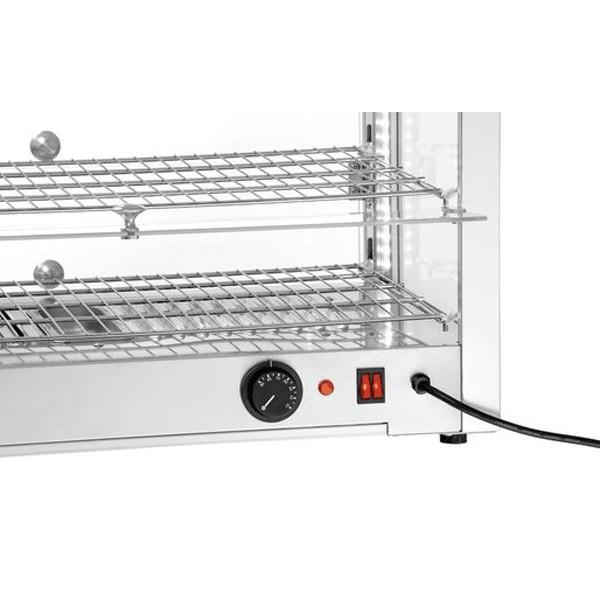 Vitrine chaude professionnelle 6200 2EK - 80 L - Double accès avec portes relevables | Bartscher_3