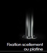 Arceau vélos Toscane - mobilier inox personnalisable - 1200mm de hauteur - fixation par scellement ou platine_3