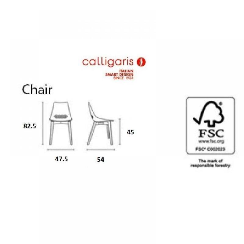 Lot de 2 chaises JAM W nougat - Piétement en frêne naturel - Design moderne et coloré - Fabrication italienne_3