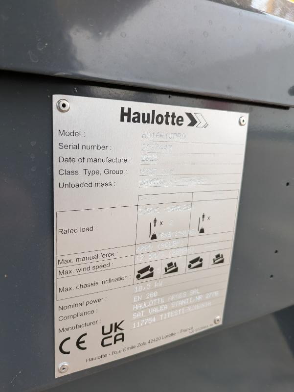 Nacelle articulée HAULOTTE ha16rtj pro occasion_3