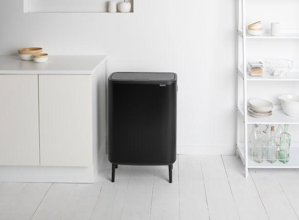 Poubelle Brabantia Bo Touch Bin Hi - 2 x 30 litres - Matt Black - Idéale pour trier les déchets à la maison_3