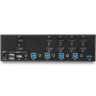 Switch KVM double affichage HDMI 4K 30 Hz à  4 ports avec hub USB intégré_3