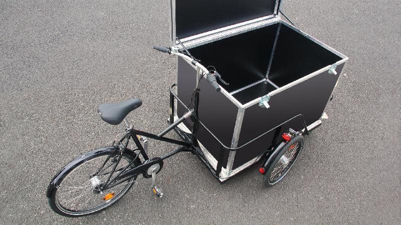 Triporteur musculaire Nihola Maxx - plateforme en aluminium et caisse personnalisable_3