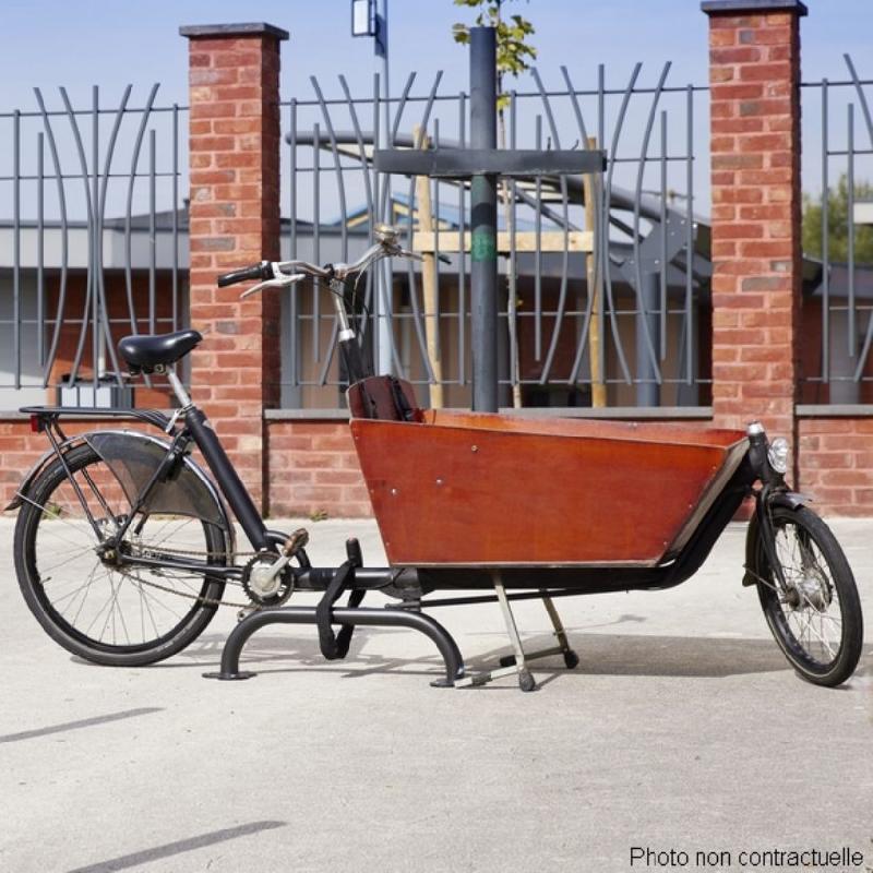 Arceau antivol vélo cargo coloris jaune ou gris_3