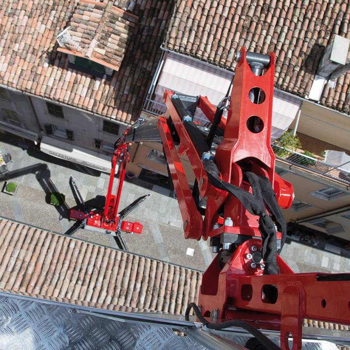 Nacelle araignée sur chenille compacte Spider 27.14 - capacité 230kg - hauteur de travail 27.10m - portée latérale 15.11m_3