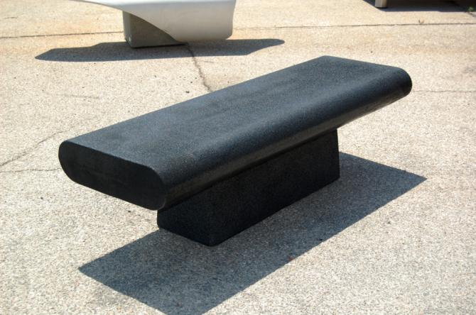 Banc en béton Abellir 190 x 64 x 51 cm - Ciment blanc ou gris Green Seal - Granulats siliceux - Couleurs standards Blanc / Gris / Ocre - Finition petra 1_3