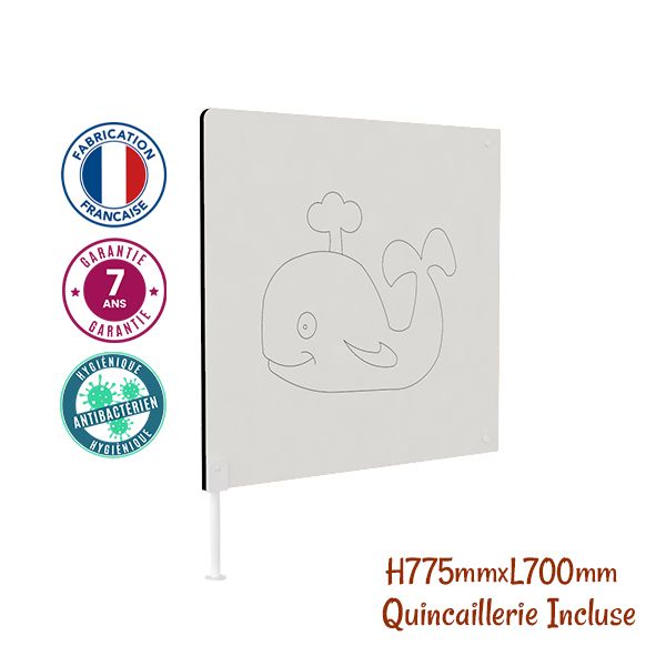 Cloison wc carrée écran de séparation solution pratique pour séparer les wc et préserver l'intimité des tout-petits - couleurs variée_3