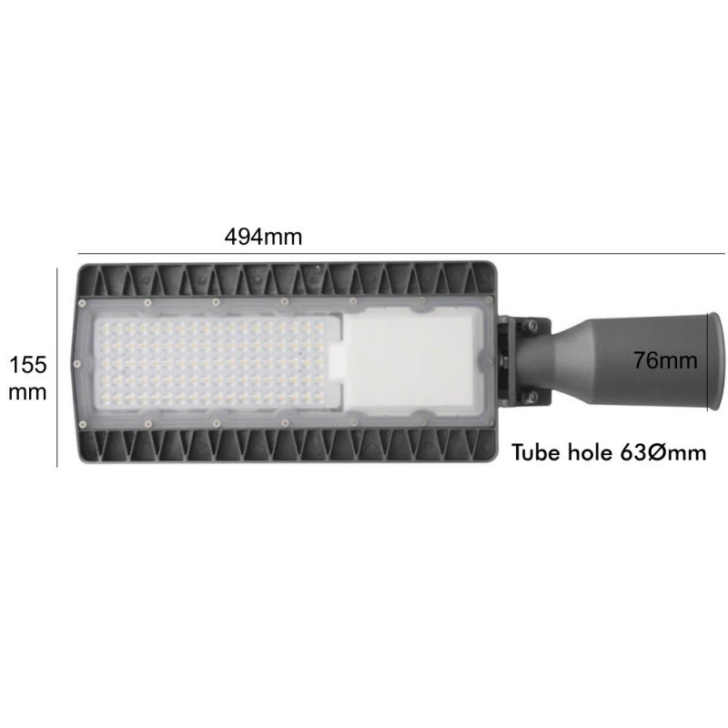 Réverbère LED 60W à angle variable ENEC5 - Référence REVMOD60 - IP65 - 8400 lumens_3