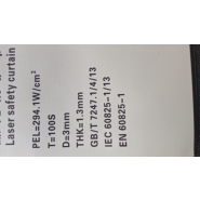 Rideau de protection spécifique au laser sur mesure - certifié EN60825-1 et IEC60825-1/13_3