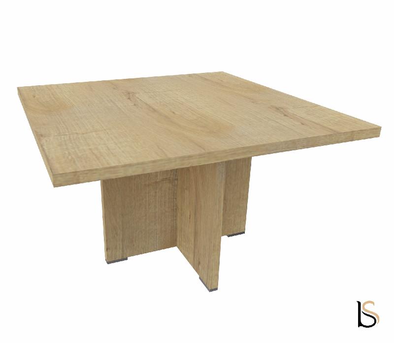 Table de réunion carrée TAK- Mobel Linea - Chêne veiné_3