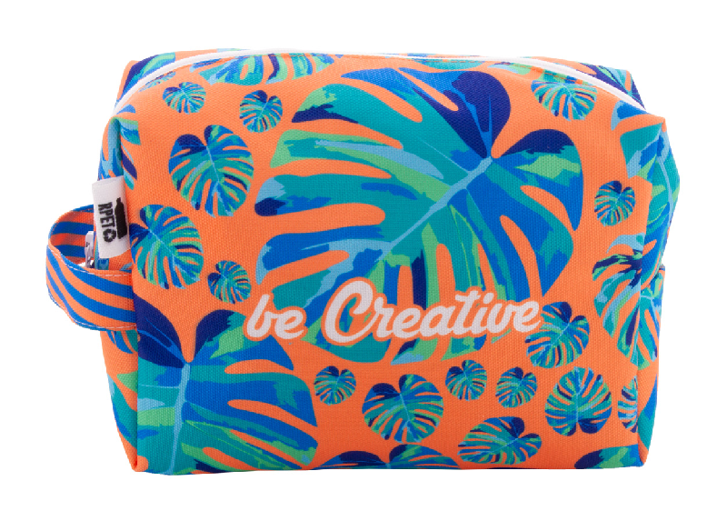 Trousse de maquillage personnalisée - polyester RPET 600D - impression sublimation - avec dragonne_3