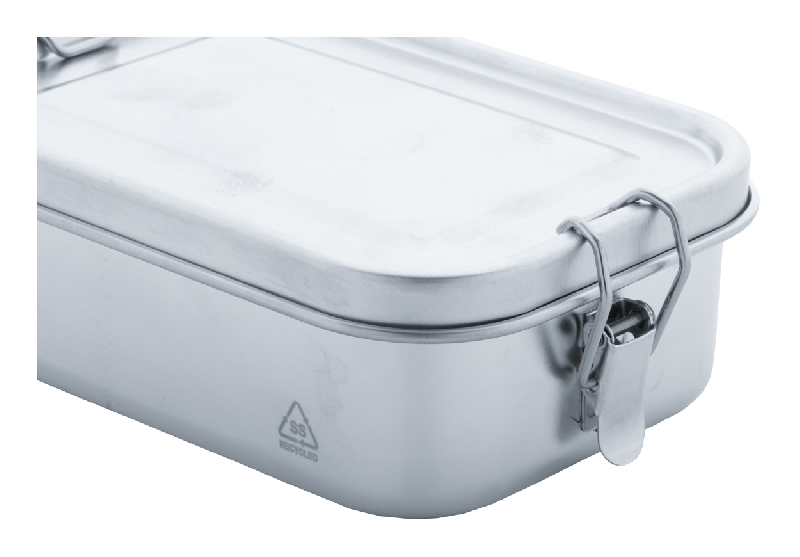 Boîte à lunch en acier inoxydable recyclé - fermeture sécurisée - capacité 750 ml_3