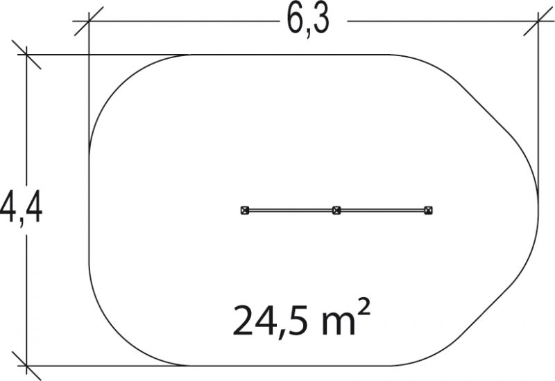 Espalier double Senior - Proludic - JPS11-S-M - 0,10 m de profondeur - Parcours santé métal - Accessible dès 14 ans_3