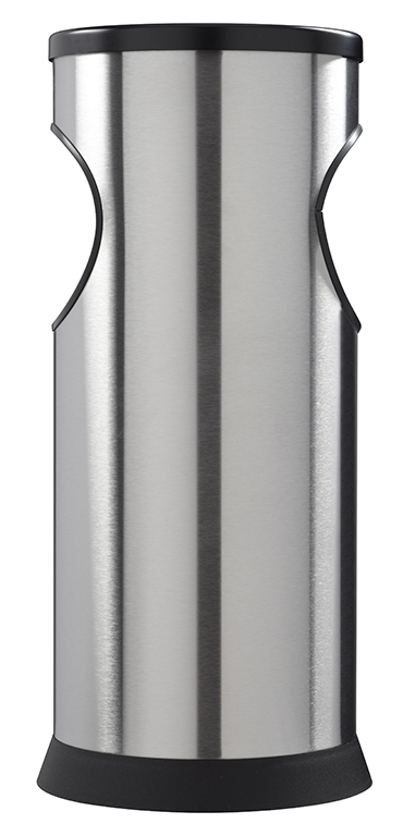 Cendrier étouffoir corbeille - 0.25L/17.5L - Kipso - Noir graphite ou inox brossé_3