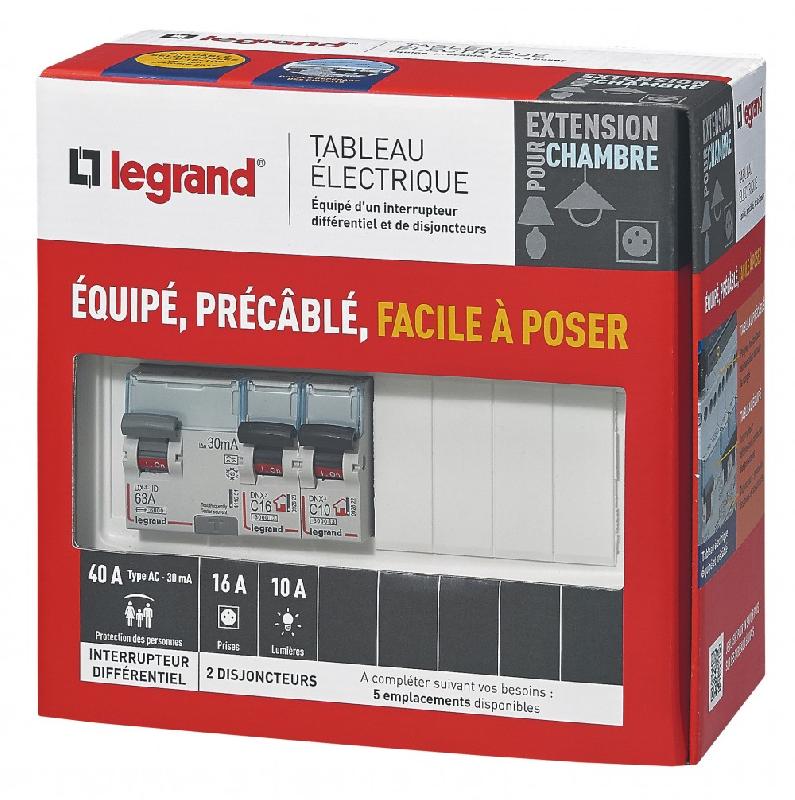 Tableau électrique équipé et précâblé LEGRAND 1 rangée 9 modules_3
