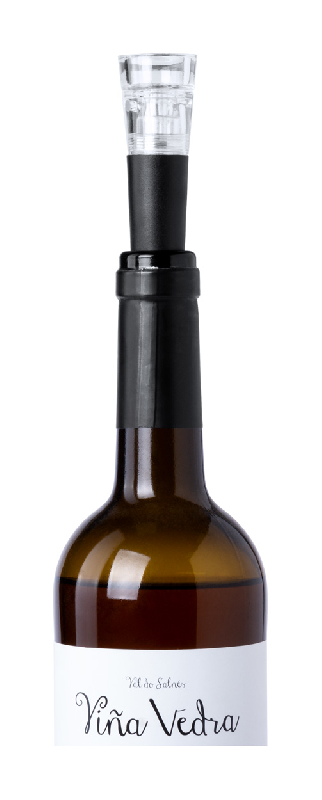 Bouchon à vin vacuum - pompe intégrée - couleur noire - 24 gr_3