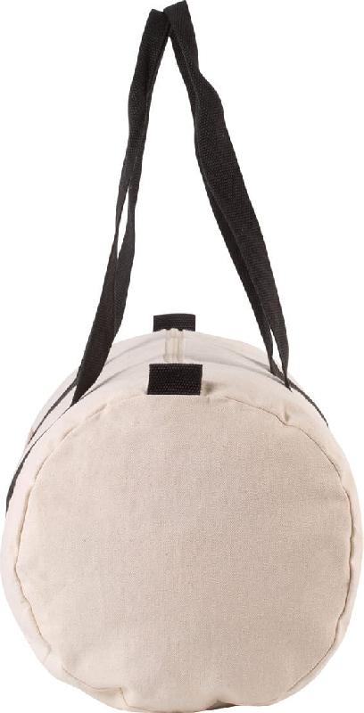 Sac fourre-tout en toile de coton - Kimood - Réf: KI0632 - 310 g/m² - Fermeture zippée - Couleur Natural/Black_3