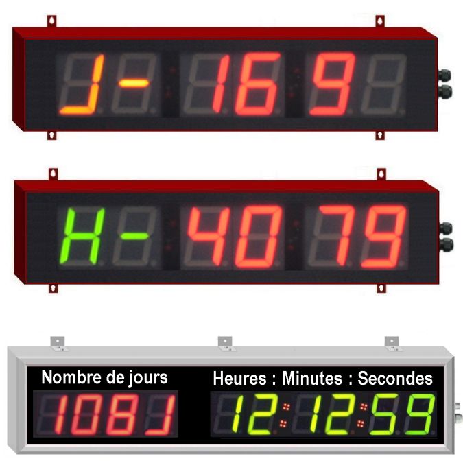 Afficheurs lumineux commerciaux - Panneaux de taux de changes, numéro d'appel, HDT, compte à rebours et plus_3