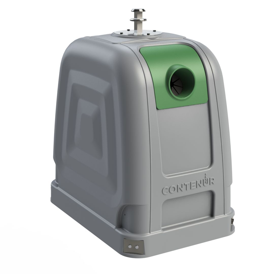 Colonne de tri avec pédale d'ouverture intégrée