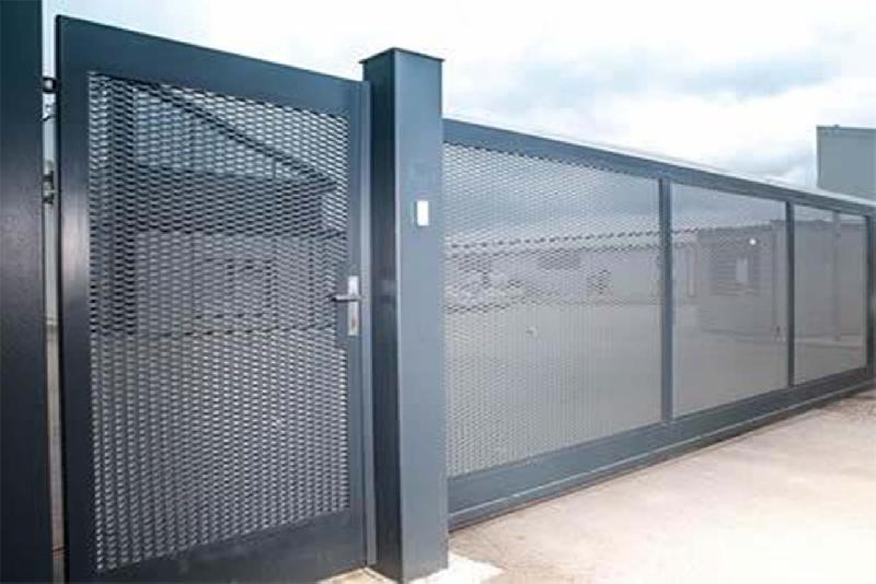 Portail autoporté tôle perforée - 12000 / 2250_3