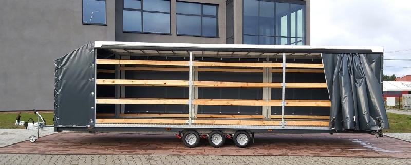 Remorque porte voiture-plateau - Bâche haute 1,80m, 9,00 X 2,30 M, 3500 KG - TA-NO TRIO PREMIUM 35.90_3